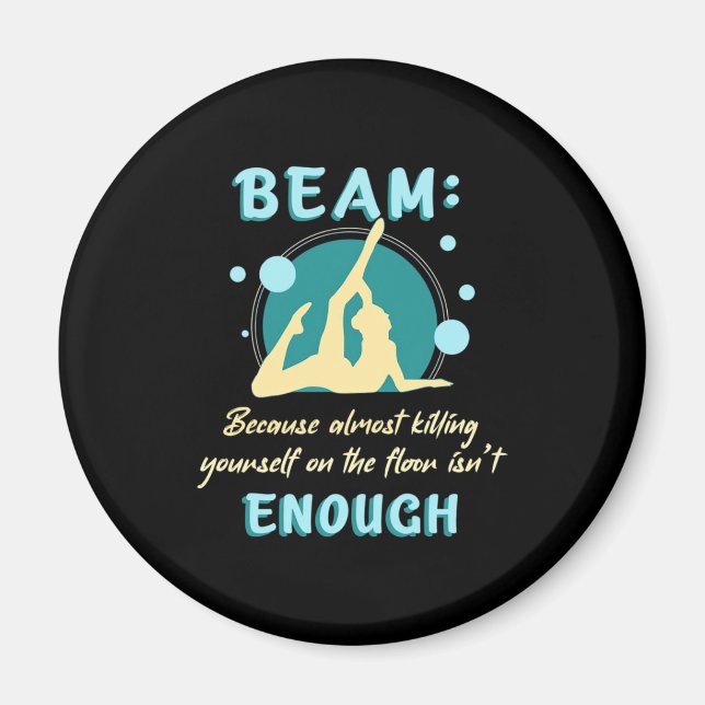 Gymnast Yourself On The Floor Magnet (Front)