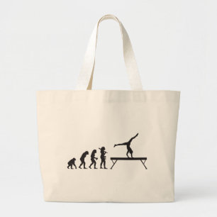 Gymnastic Balance Beam Large Tote Bag