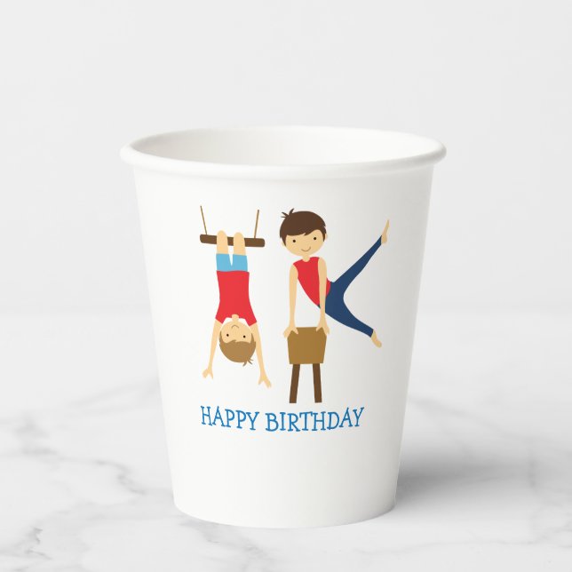 Gymnastic Birthday Party Decorations Paper Cup (Front)