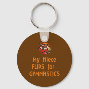 Gymnastic Family FLIP female Key Ring