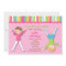 Gymnastic Gym Gymnast Birthday Party Invitations