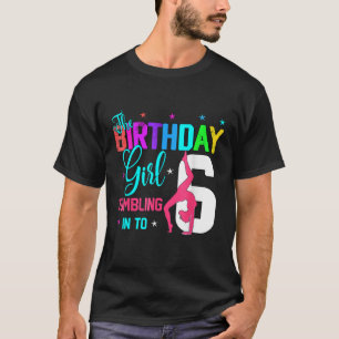 Gymnastic Lover 6th Birthday Six 6 Years Old Gymna T-Shirt