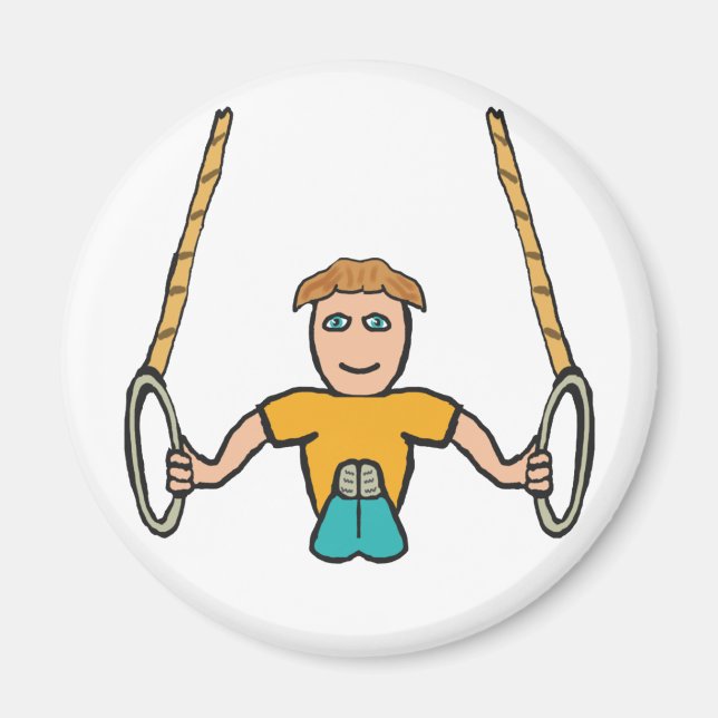 Gymnastic Rings Magnet (Front)