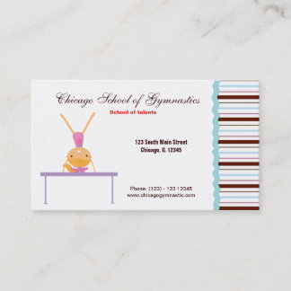 Gymnastic School Business Card