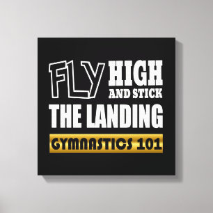 Gymnastics 101 Fly High - Bar Gymnast Canvas Print