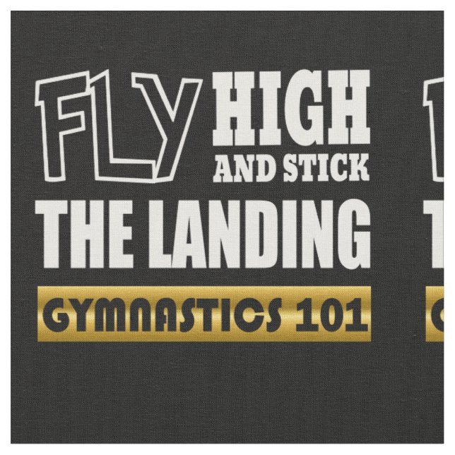 Gymnastics 101 Fly High - Bar Gymnast Fabric (Close Up)