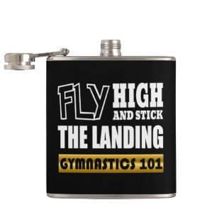 Gymnastics 101 Fly High - Bar Gymnast Hip Flask