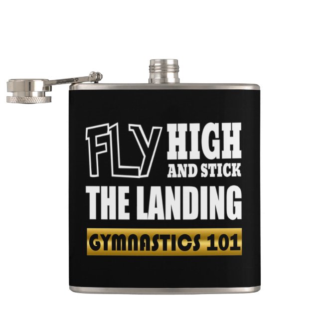 Gymnastics 101 Fly High - Bar Gymnast Hip Flask (Opened)
