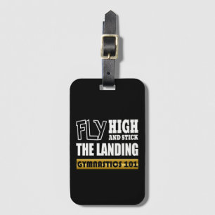 Gymnastics 101 Fly High - Bar Gymnast Luggage Tag