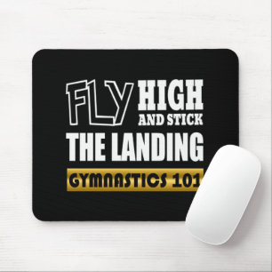 Gymnastics 101 Fly High - Bar Gymnast Mouse Pad