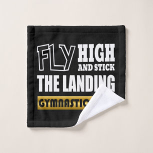 Gymnastics 101 Fly High - Bar Gymnast Wash Cloth