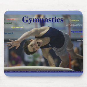 GYMNASTICS #1, Julius Neuber on vault Mouse Pad