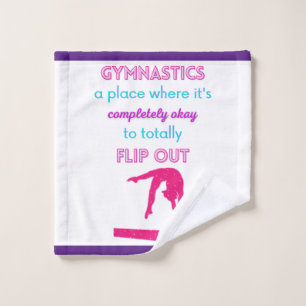 Gymnastics A Place Where It's Okay To Flip Out   Wash Cloth