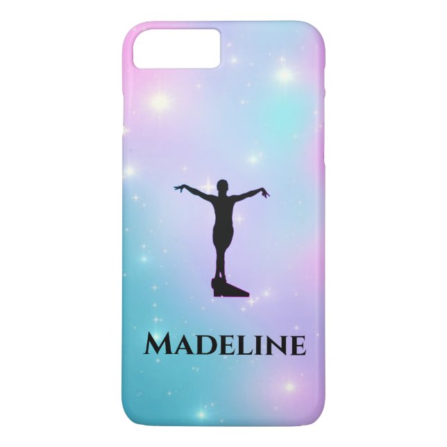 Gymnastics Apple iPhone Case - Personalise w/ Name (Back)