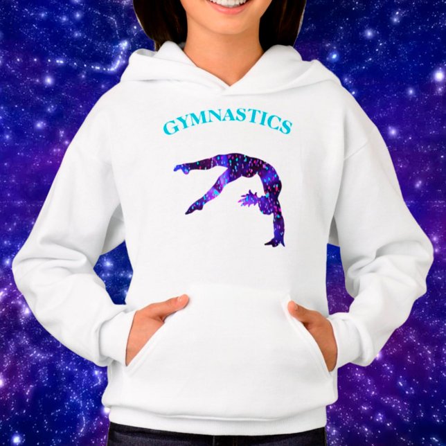 Gymnastics Back Handspring Hoodie w/ Gymnast Name (Creator Uploaded)
