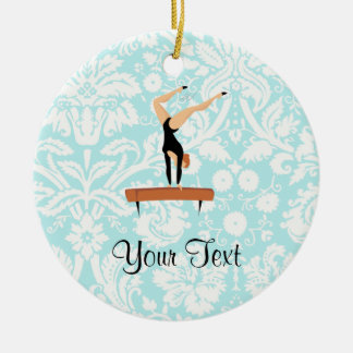 Gymnastics Balance Beam Ceramic Tree Decoration