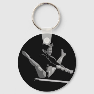 gymnastics balance beam key ring