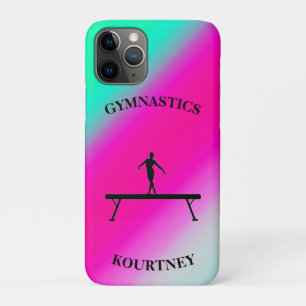 Gymnastics Balance Beam Mint and Fuchsia  Case-Mate iPhone Case