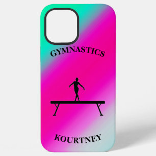 Gymnastics Balance Beam Mint and Fuchsia iPhone 12 Pro Max Case