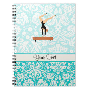 Gymnastics Balance Beam Spiral Notebook