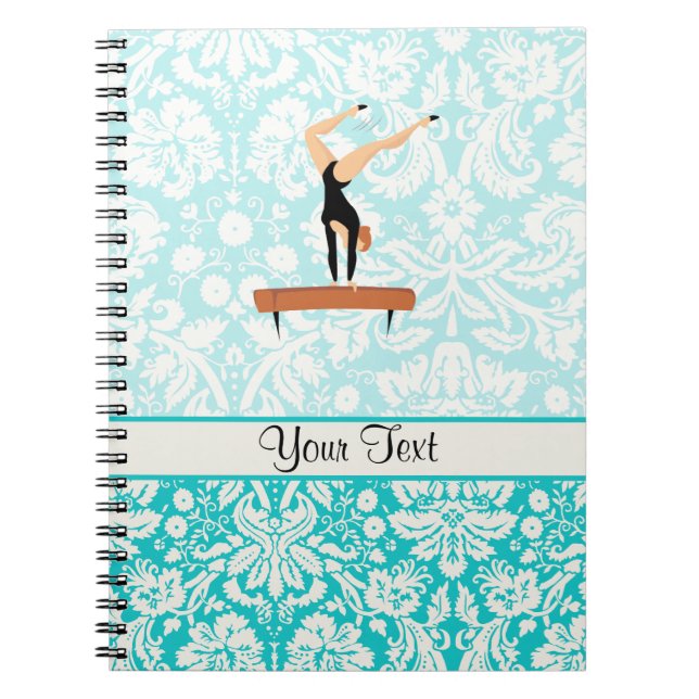 Gymnastics Balance Beam Spiral Notebook (Front)