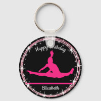 Gymnastics Bars Birthday in Pink and Black   