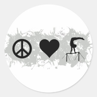 Gymnastics (Bars) Classic Round Sticker
