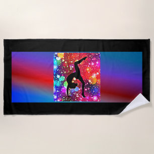 Gymnastics beach towel. beach towel