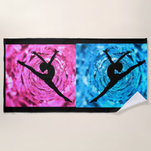 Gymnastics beach towel. towel