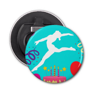 Gymnastics Birthday Party   Bottle Opener