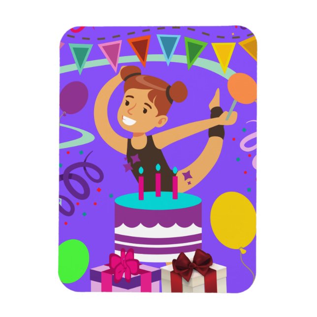 Gymnastics Birthday Party       Magnet (Vertical)