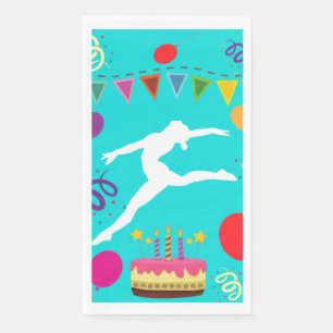Gymnastics Birthday Party  Napkin