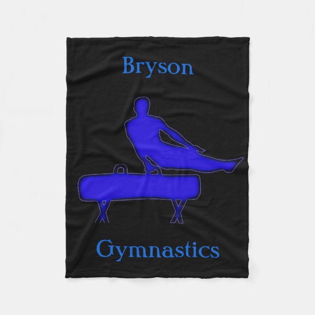 Gymnastics Blanket for Boys - Pommel Horse (Front)