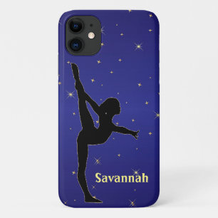 Gymnastics Blue w/ Gold Sparkle Case-Mate iPhone Case