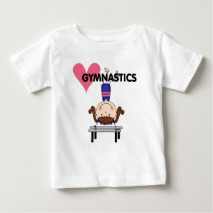 GYMNASTICS - Brunette Girl Handstands Baby T-Shirt