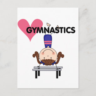 GYMNASTICS - Brunette Girl Handstands Postcard