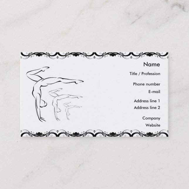 Gymnastics Business Card (Front)