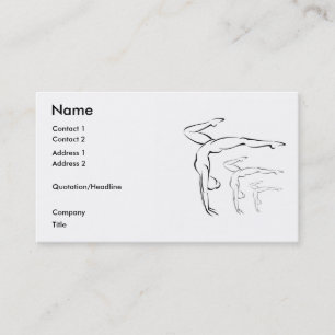 Gymnastics Business Card