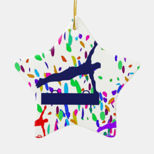 GYMNASTICS CERAMIC TREE DECORATION