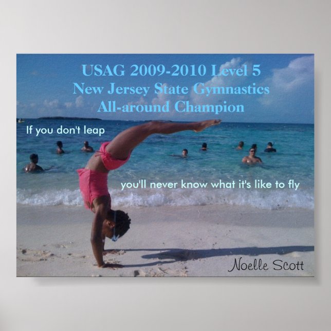 Gymnastics Champion Poster (Front)