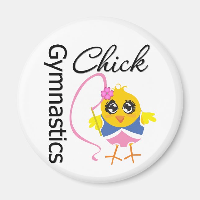 Gymnastics Chick Magnet (Front)
