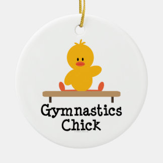 Gymnastics Chick Ornament