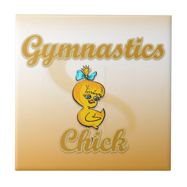 Gymnastics Chick Tile (Front)