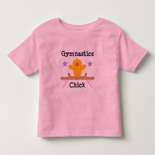 Gymnastics Chick Toddler Ringer Tee