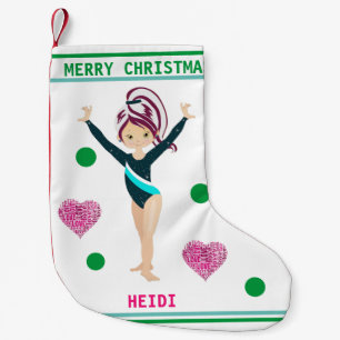 GYMNASTICS CHRISTMAS STOCKING FOR GIRLS.