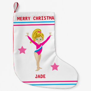 GYMNASTICS CHRISTMAS STOCKING FOR GIRLS.