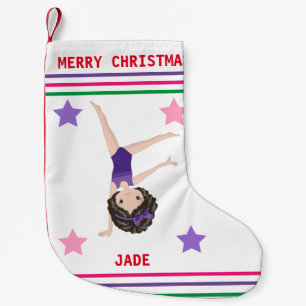 GYMNASTICS CHRISTMAS STOCKING FOR GIRLS.