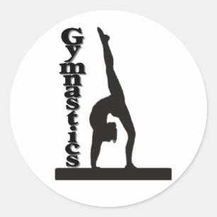 Gymnastics Classic Round Sticker
