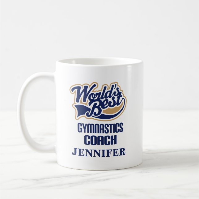 Gymnastics Coach Personalised Mug Gift (Left)