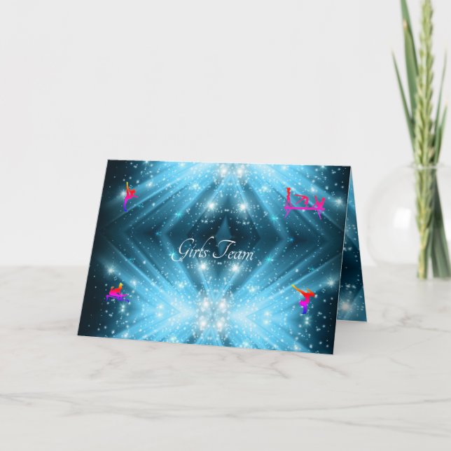 GYMNASTICS COACH TO STUDENTS PERSONALIZE Note Card (Front)